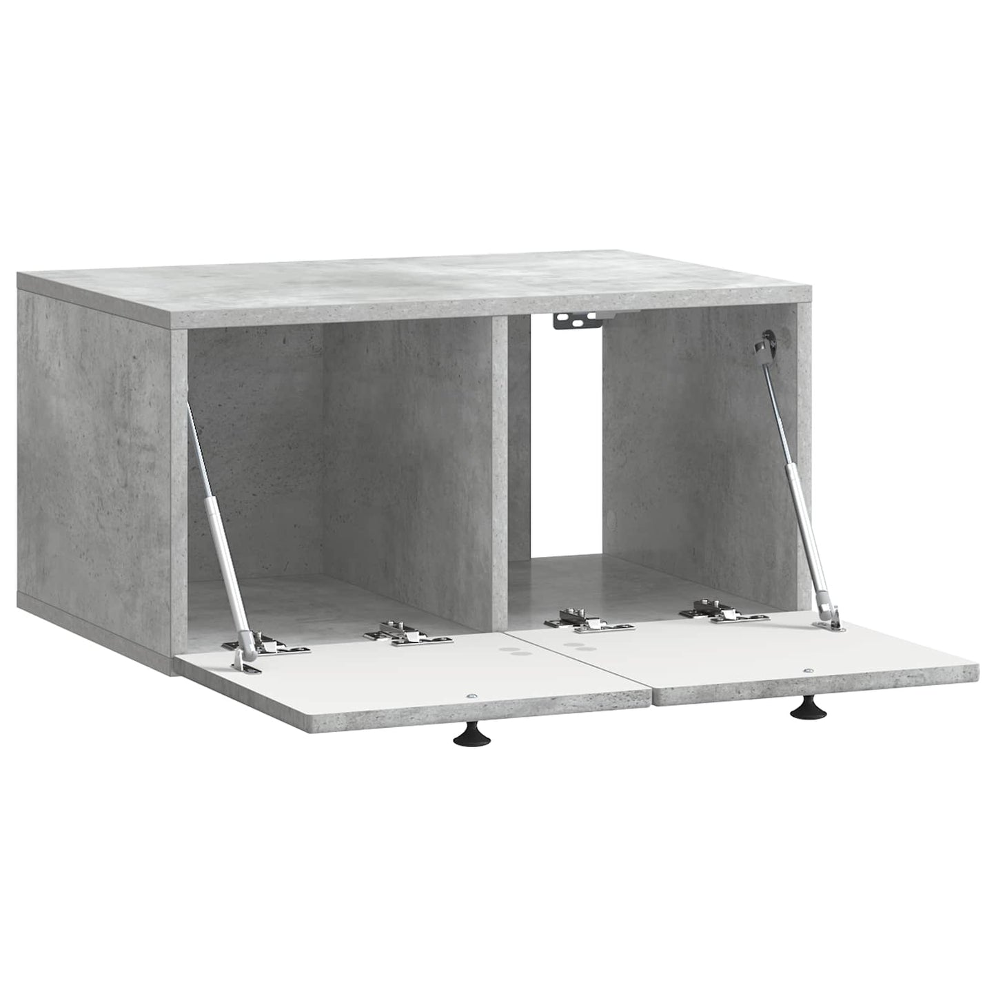 Fali TV szekrény Betonszürke 59,5 x 41 x 30 cm Szerelt Fa