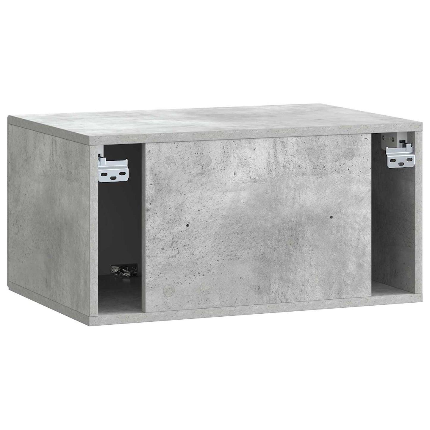 Fali TV szekrény Betonszürke 59,5 x 41 x 30 cm Szerelt Fa