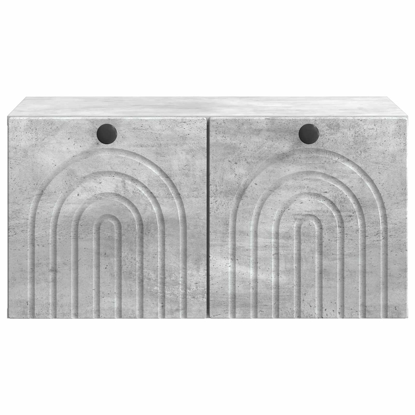 Fali TV szekrény Betonszürke 59,5 x 41 x 30 cm Szerelt Fa
