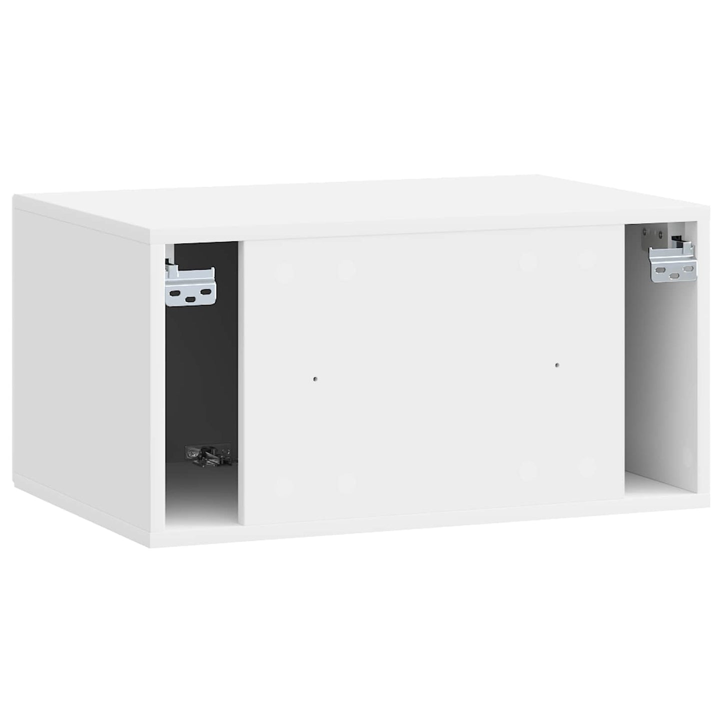 Fali TV szekrény Magasfényű Fehér 59,5 x 41 x 30 cm Szerelt Fa