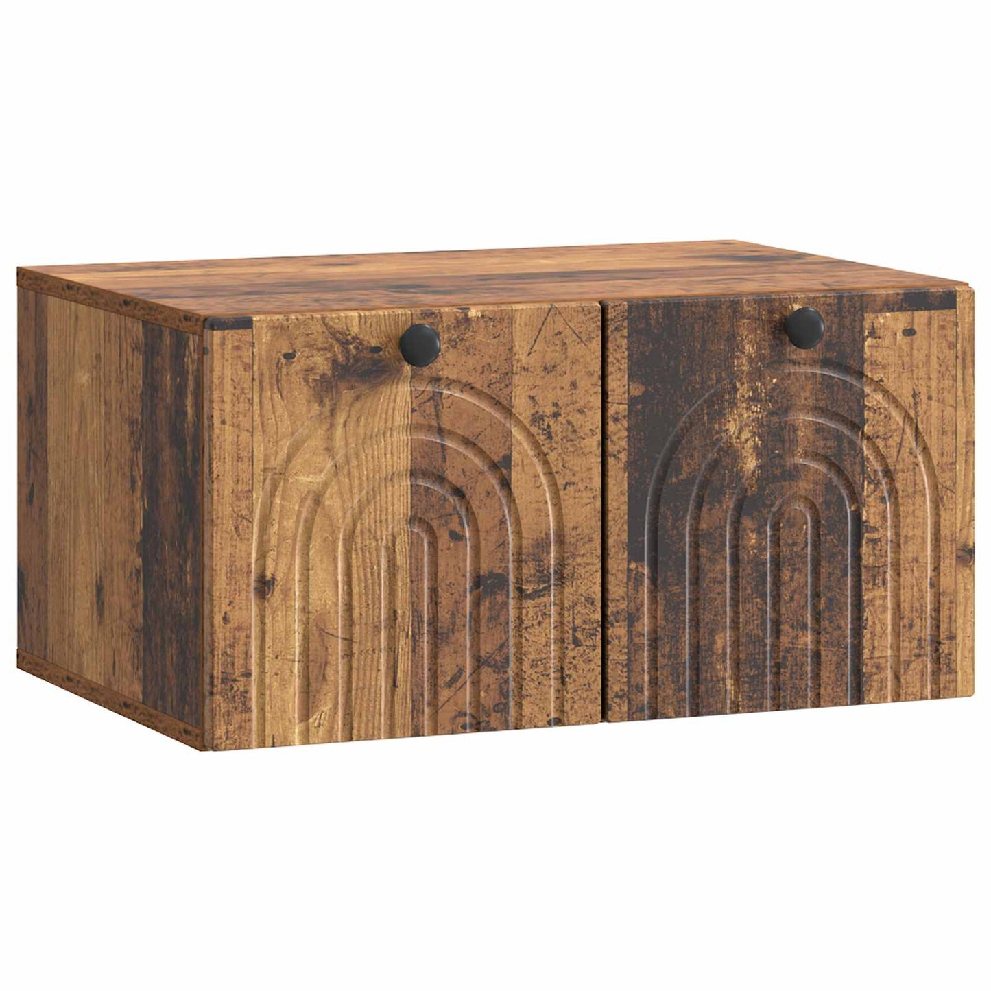 Fali TV szekrény Antik Fa 59,5 x 41 x 30 cm Szerelt Fa