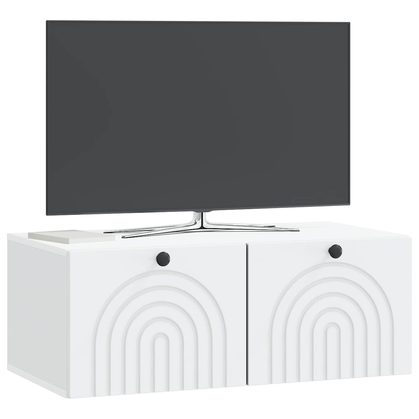 Fali TV szekrény Fehér 78,5 x 41 x 30 cm Szerelt Fa