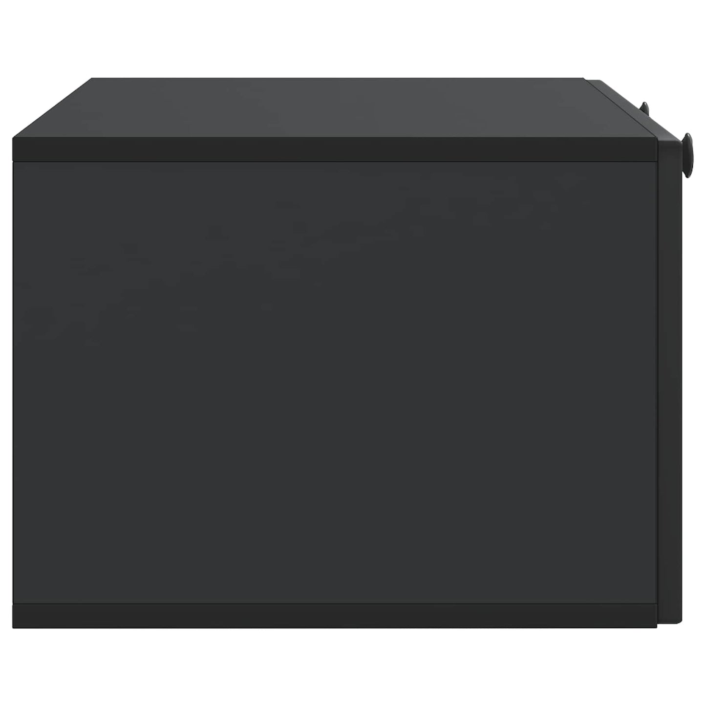 Fali TV szekrény Fekete 78,5 x 41 x 30 cm Szerelt Fa