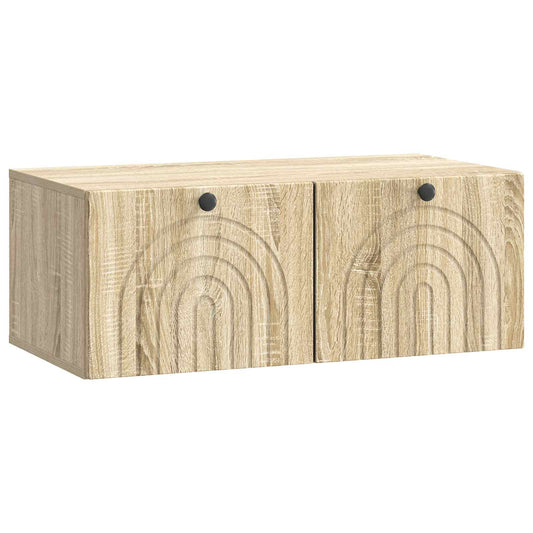 Fali TV szekrény Sonoma Tölgy 78,5 x 41 x 30 cm Szerelt Fa