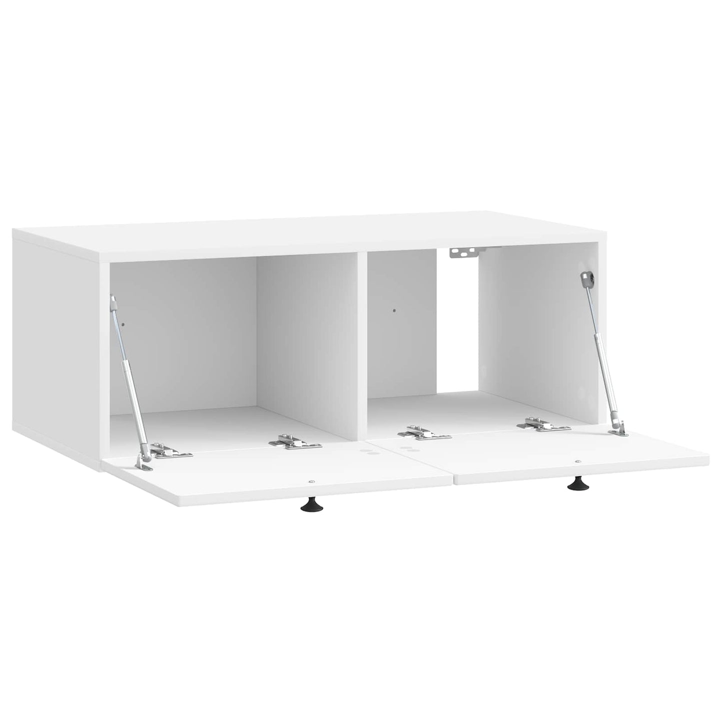 Fali TV szekrény Magasfényű Fehér 78,5 x 41 x 30 cm Szerelt Fa