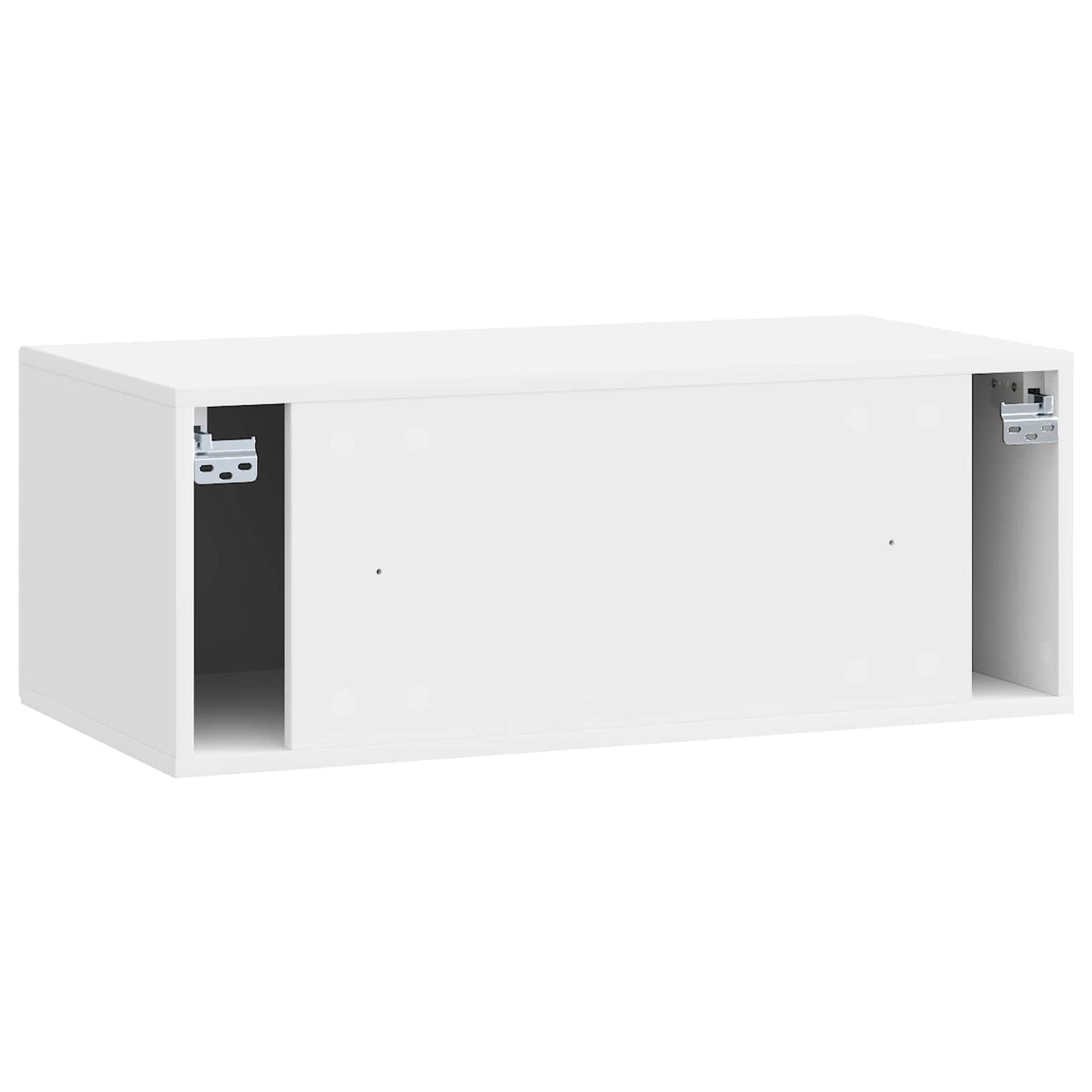 Fali TV szekrény Magasfényű Fehér 78,5 x 41 x 30 cm Szerelt Fa