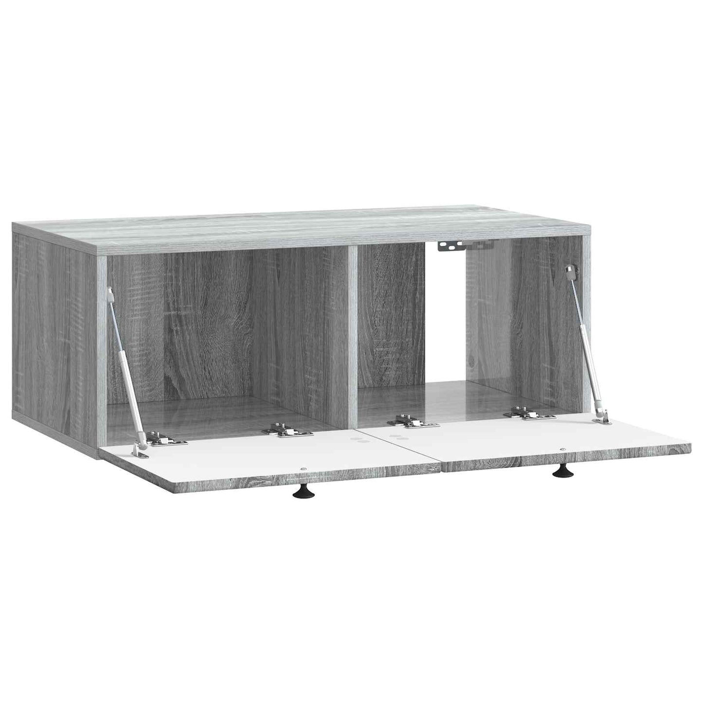 Fali TV szekrény Szürke Sonoma 78,5 x 41 x 30 cm Szerelt Fa