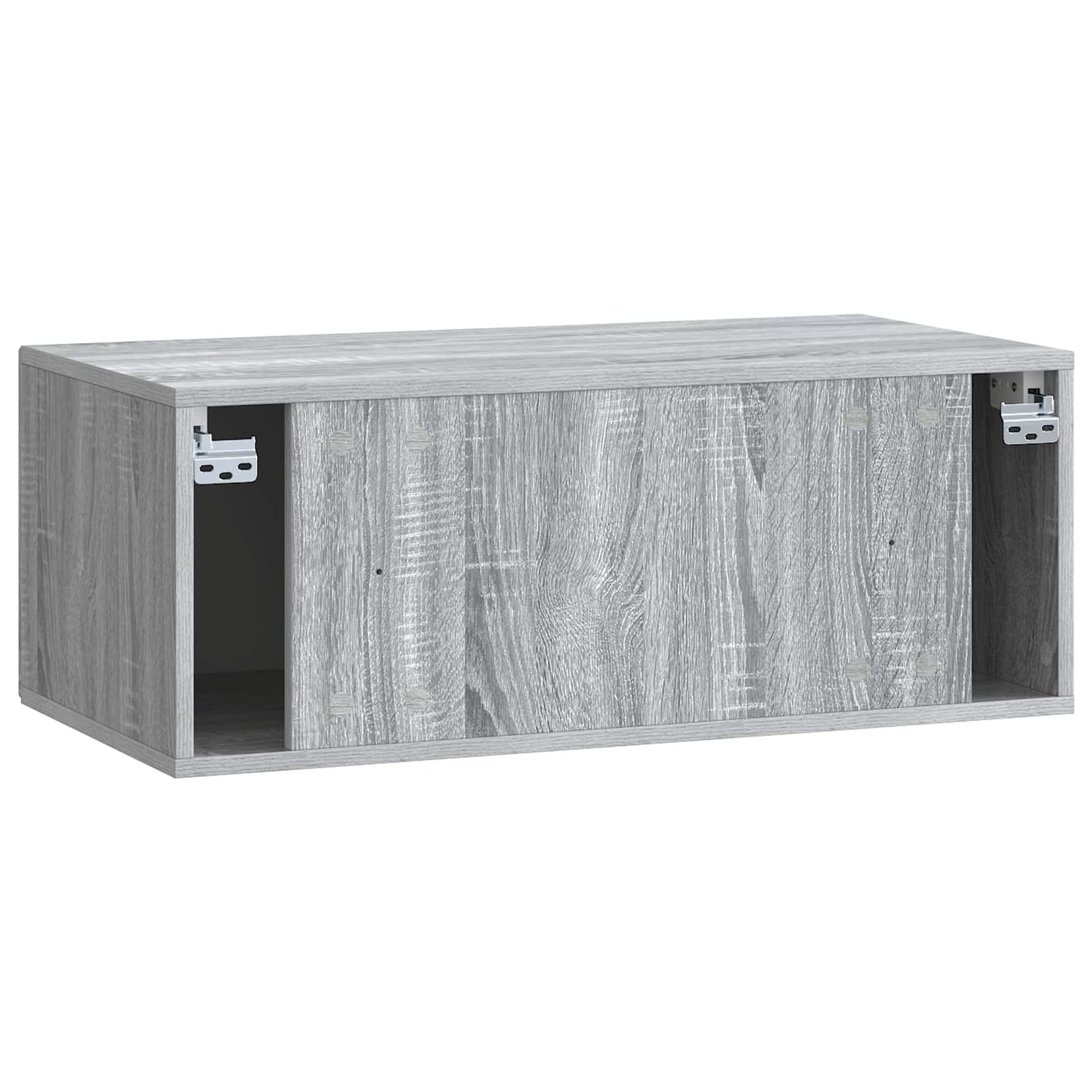 Fali TV szekrény Szürke Sonoma 78,5 x 41 x 30 cm Szerelt Fa