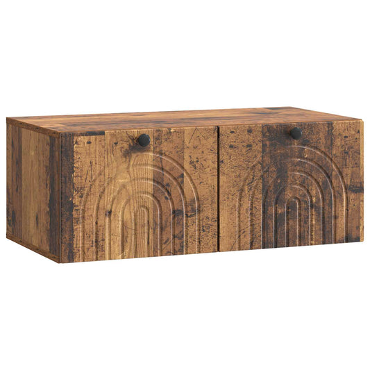 Fali TV szekrény Antik Fa 78,5 x 41 x 30 cm Szerelt Fa