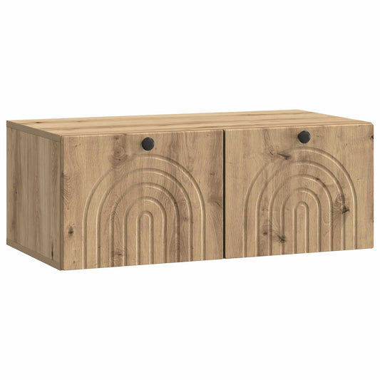 Fali TV szekrény Kézműves Tölgy 78,5 x 41 x 30 cm Szerelt Fa