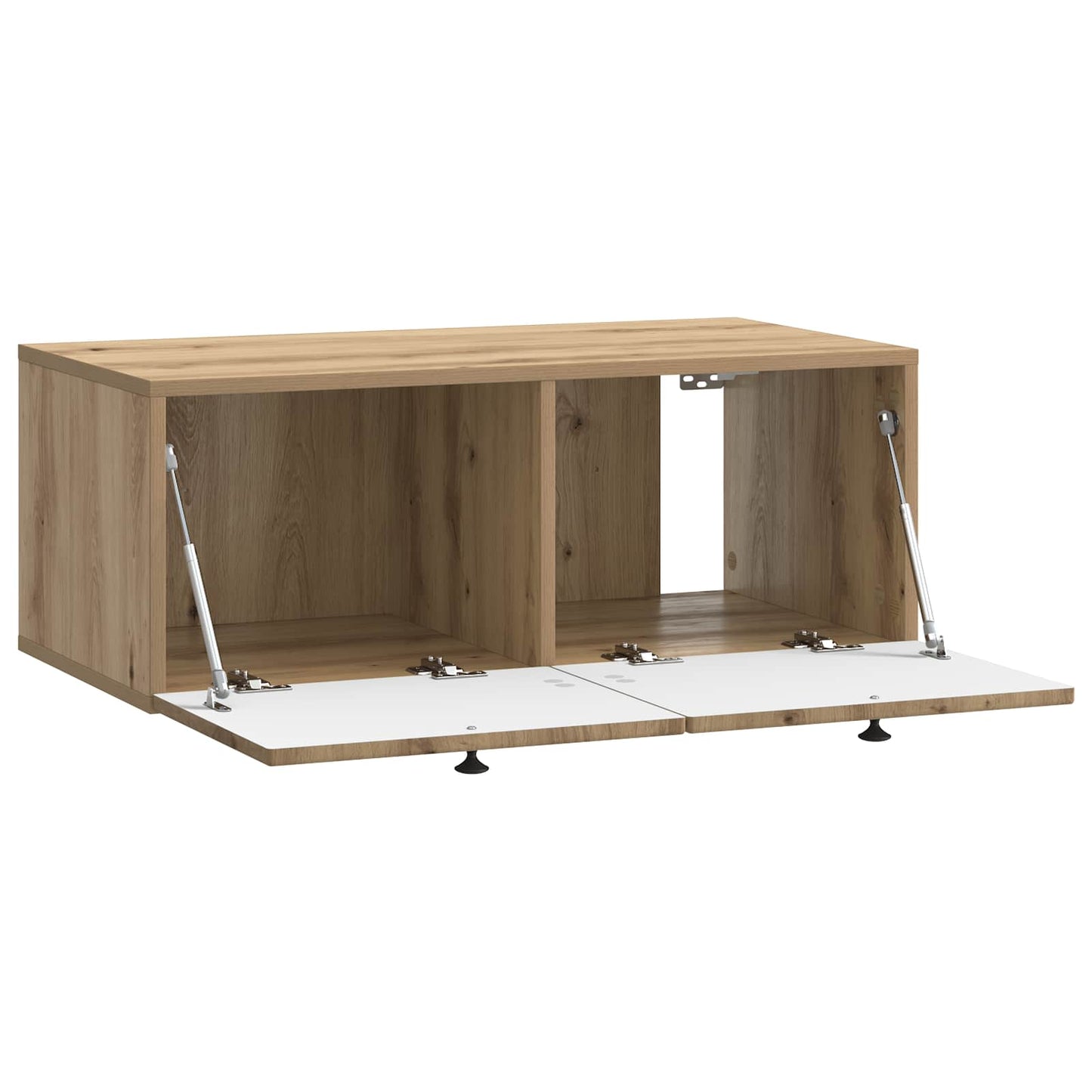 Fali TV szekrény 78,5 x 41 x 30 cm Kézműves Tölgy Szerelt Fa