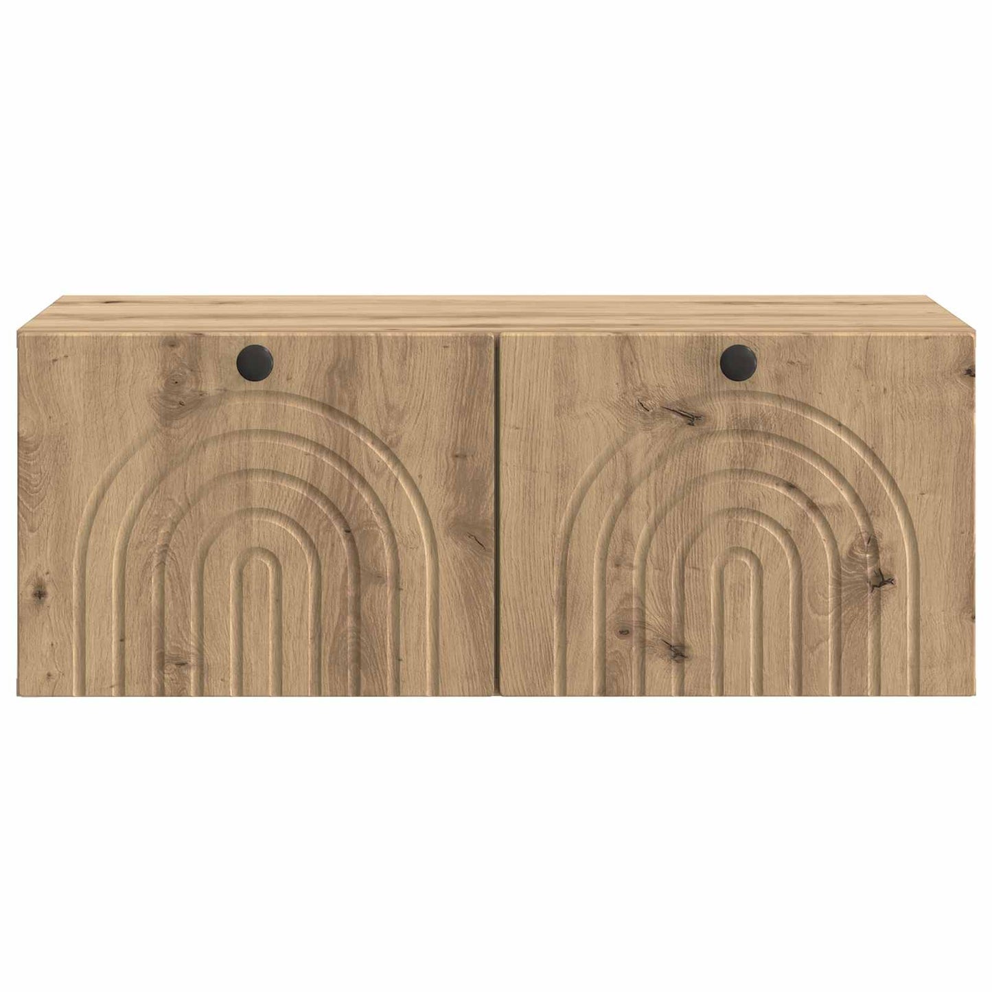 Fali TV szekrény 78,5 x 41 x 30 cm Kézműves Tölgy Szerelt Fa