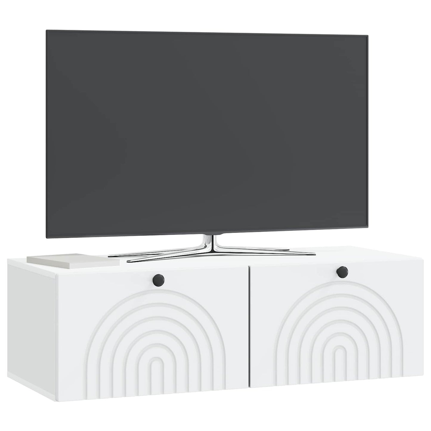 Fali TV szekrény Fehér 99 x 41 x 30 cm Szerelt Fa