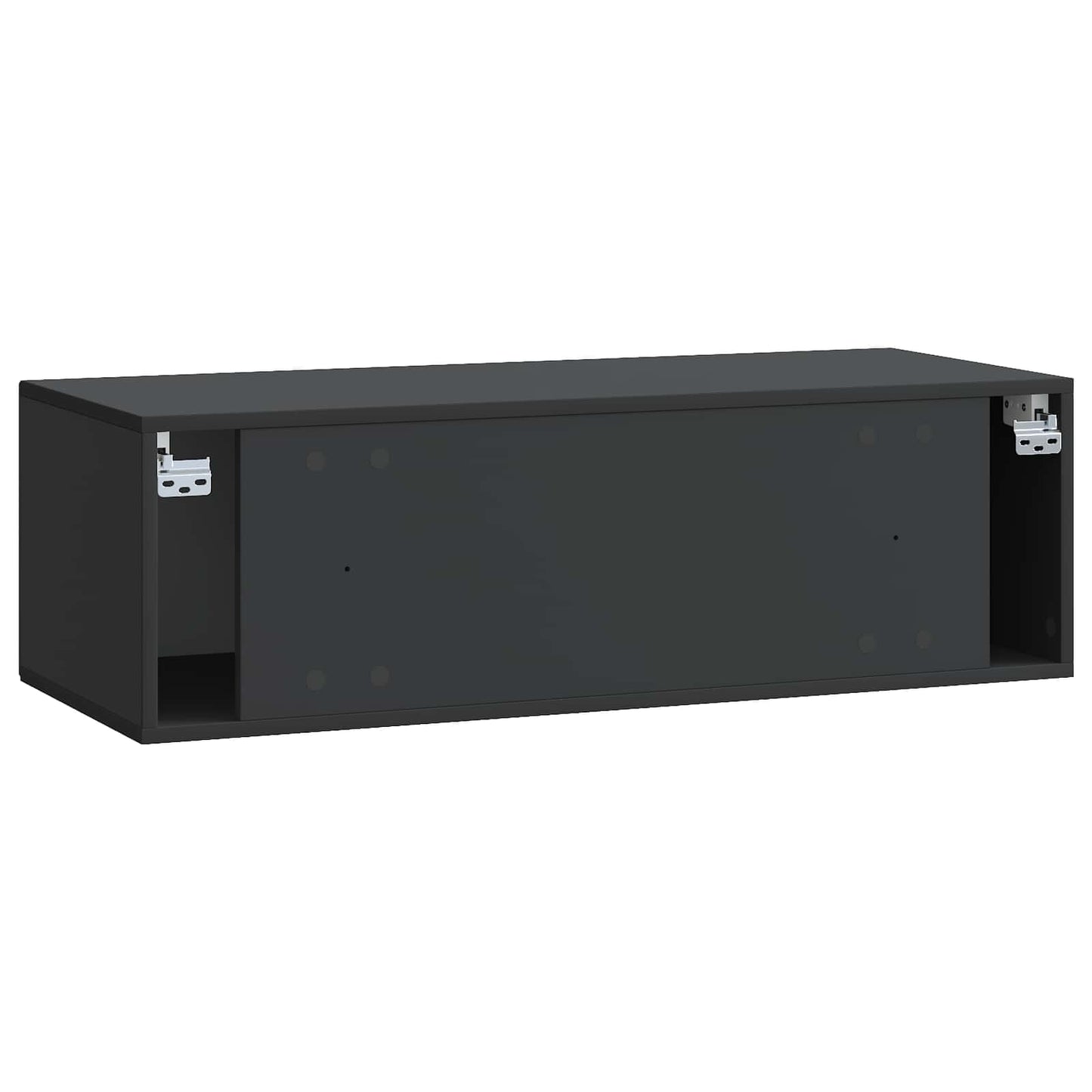 Fali TV szekrény Fekete 99 x 41 x 30 cm Szerelt Fa