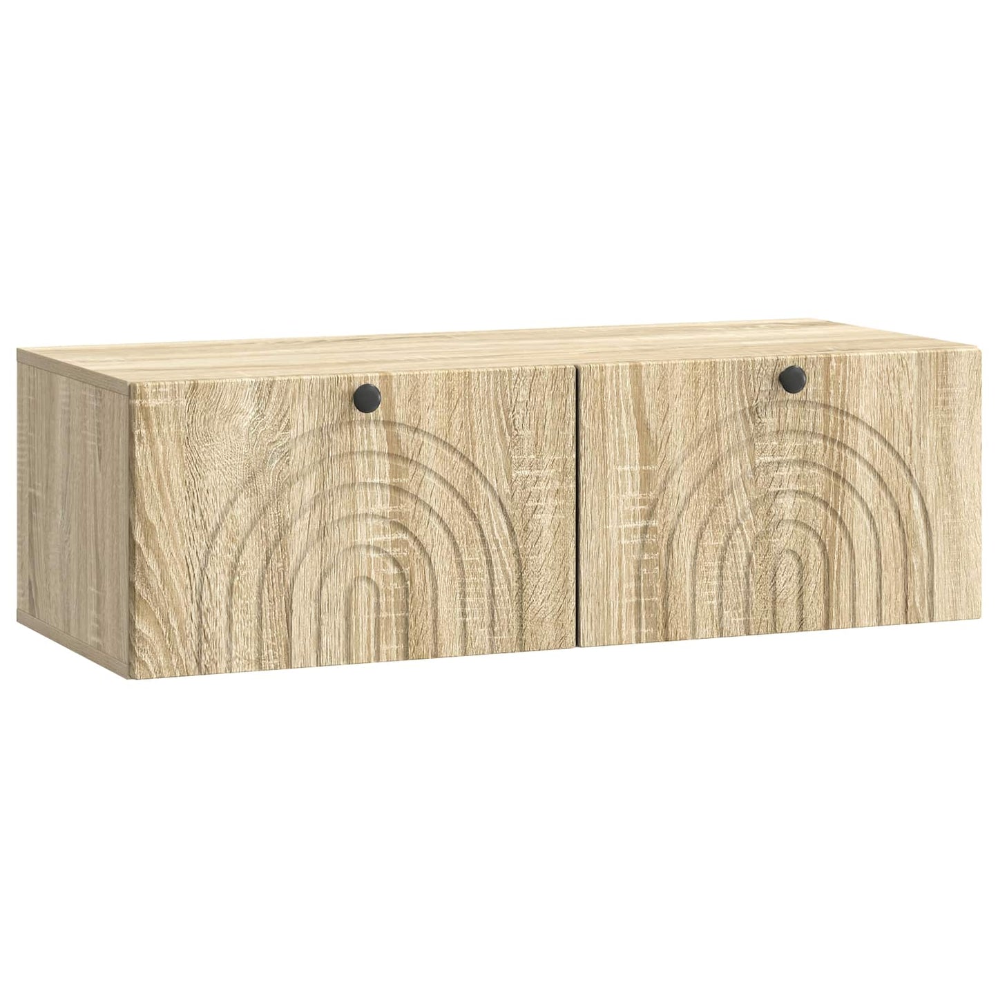 Fali TV szekrény Sonoma Tölgy 98 x 41 x 30 cm Szerelt Fa