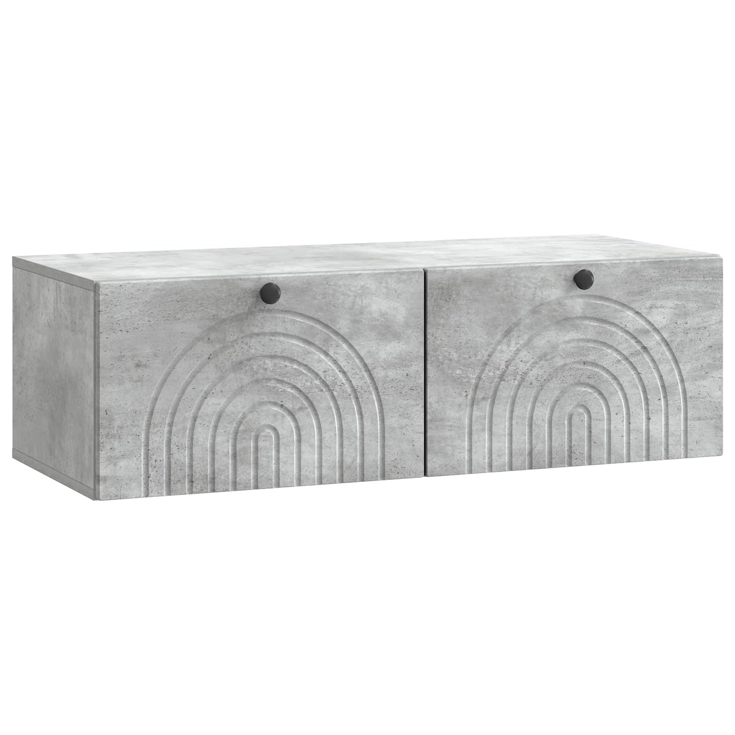 Fali TV szekrény Betonszürke 99 x 41 x 30 cm Szerelt Fa