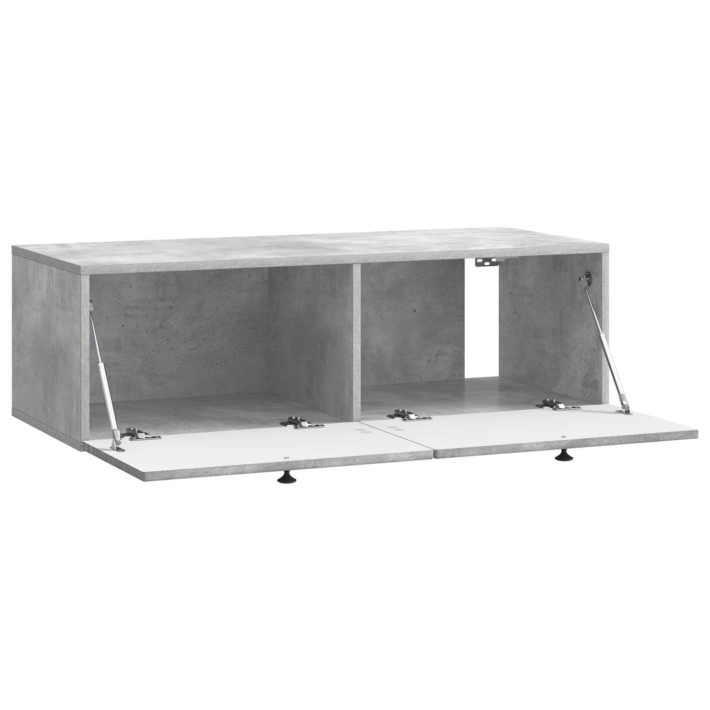 Fali TV szekrény Betonszürke 99 x 41 x 30 cm Szerelt Fa