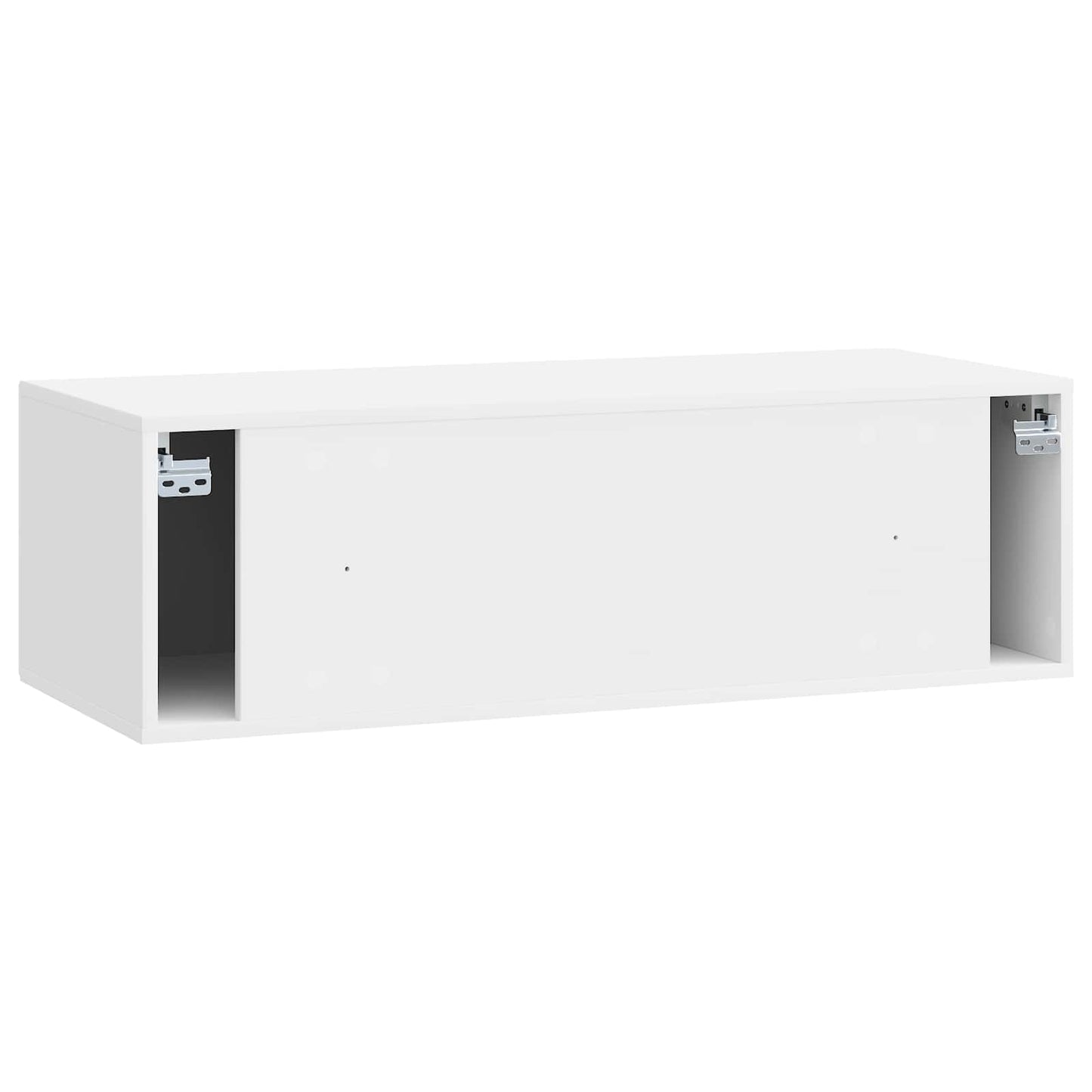 Fali TV szekrény Magasfényű Fehér 98 x 41 x 30 cm Szerelt Fa
