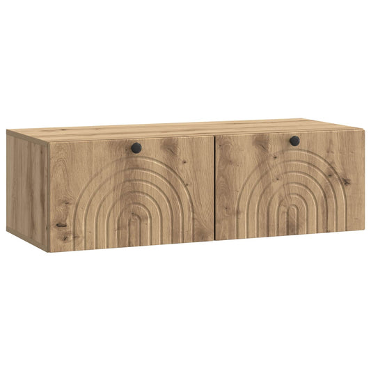 Fali TV szekrény Kézműves Tölgy 99 x 41 x 30 cm Szerelt Fa
