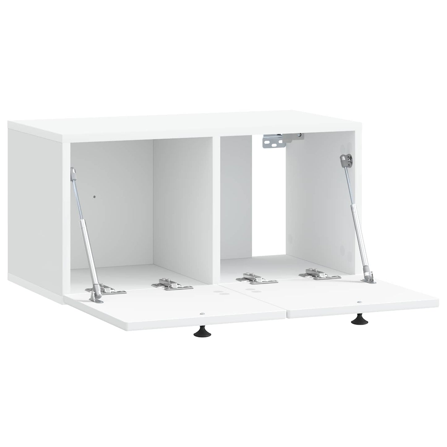 Fali TV szekrény Fehér 59,5 x 31 x 30 cm Szerelt Fa