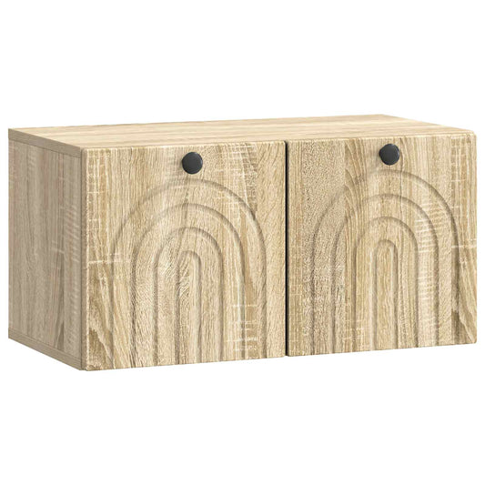 Fali TV szekrény Sonoma Tölgy 59,5 x 31 x 30 cm Szerelt Fa