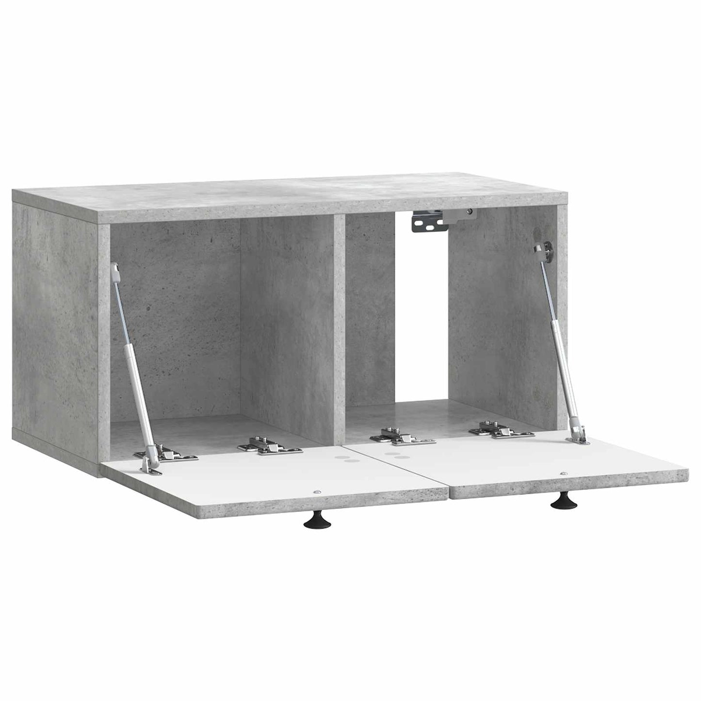 Fali TV szekrény Betonszürke 59,5 x 31 x 30 cm Szerelt Fa