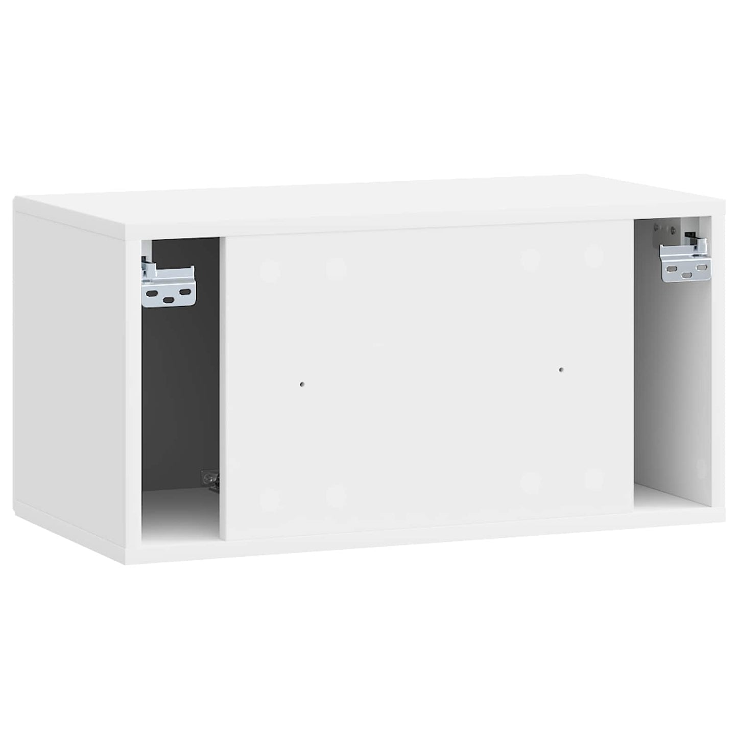 Fali TV szekrény Magasfényű Fehér 59,5 x 31 x 30 cm Szerelt Fa