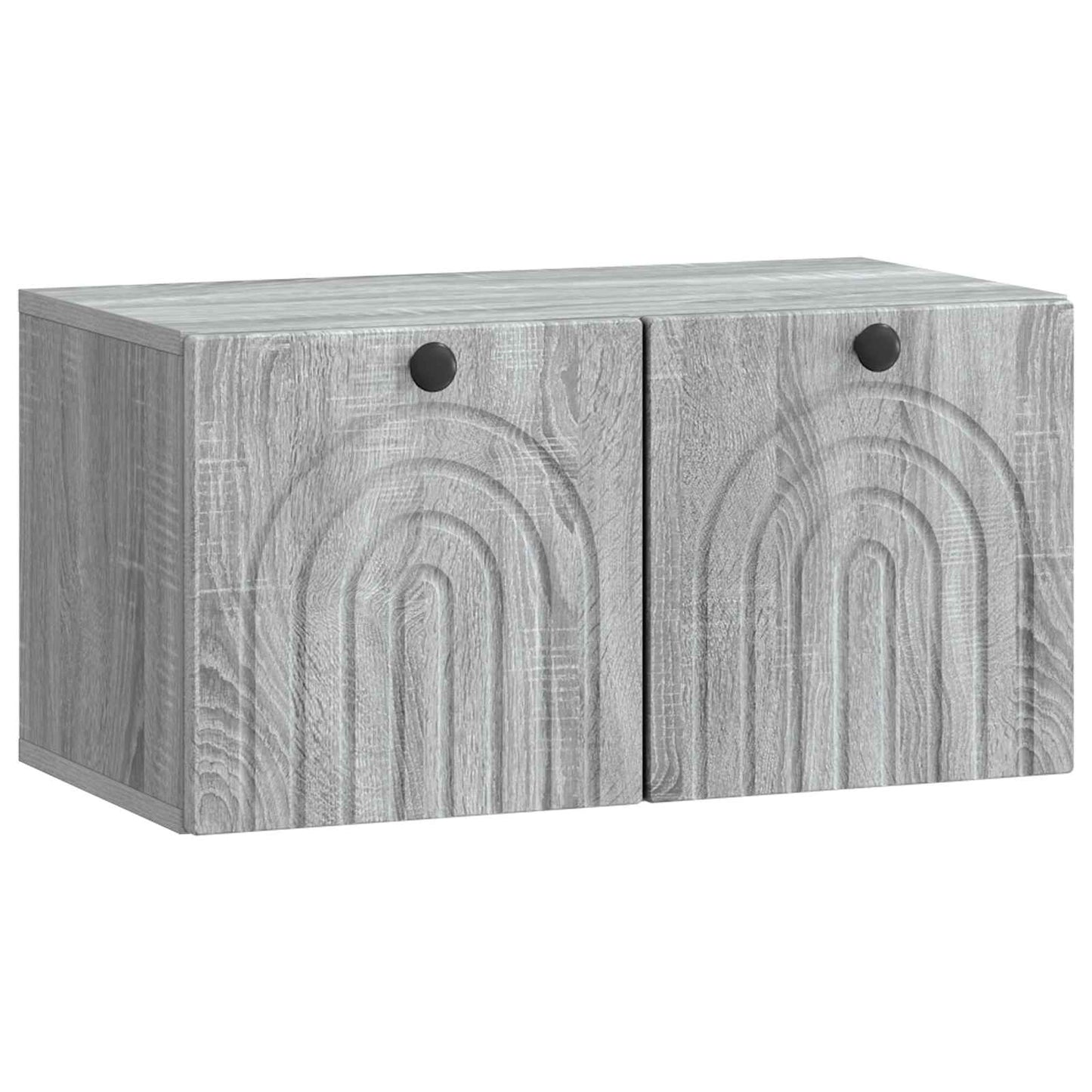 Fali TV szekrény Szürke Sonoma 59,5 x 31 x 30 cm Szerelt Fa