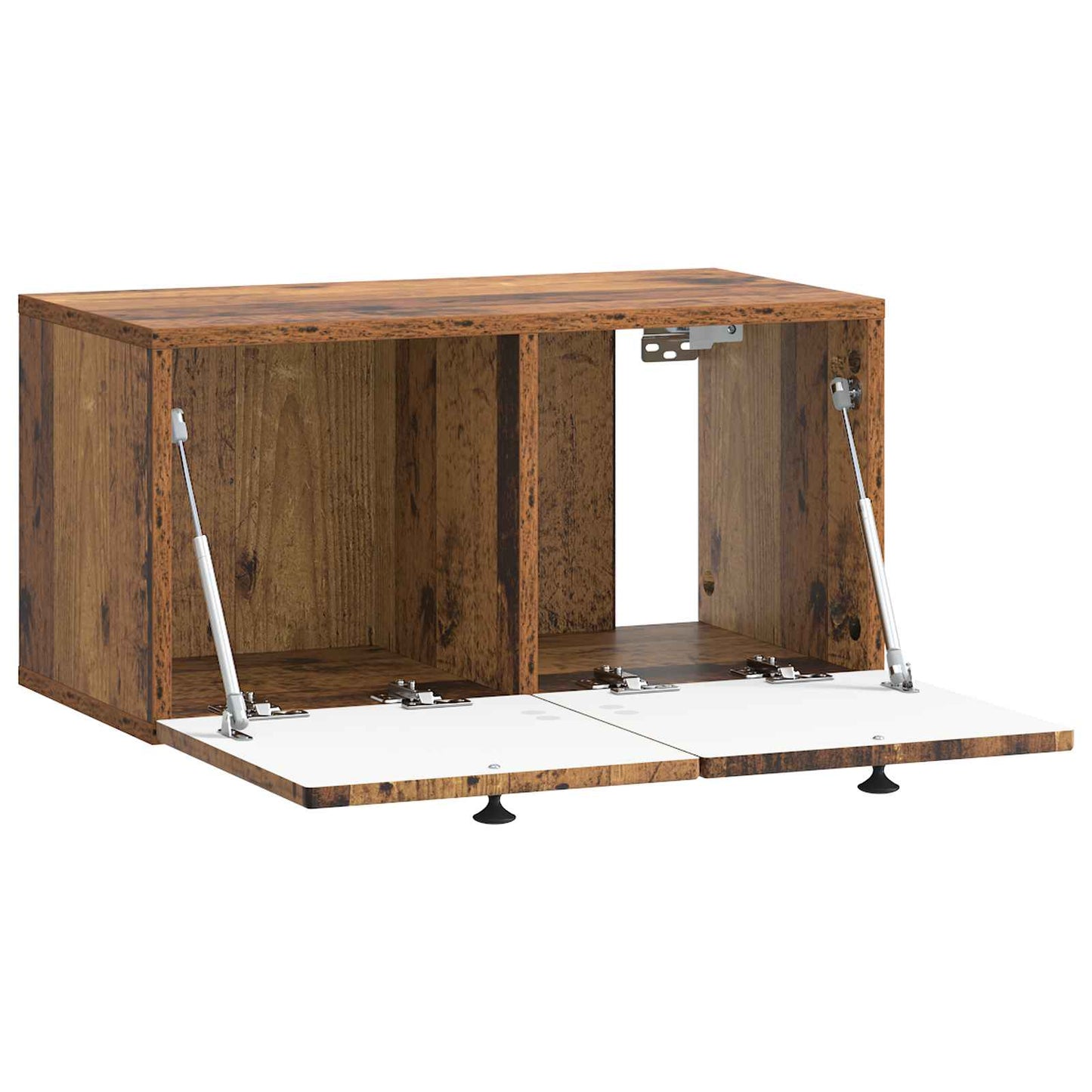 Fali TV szekrény Antik Fa 59,5 x 31 x 30 cm Szerelt Fa