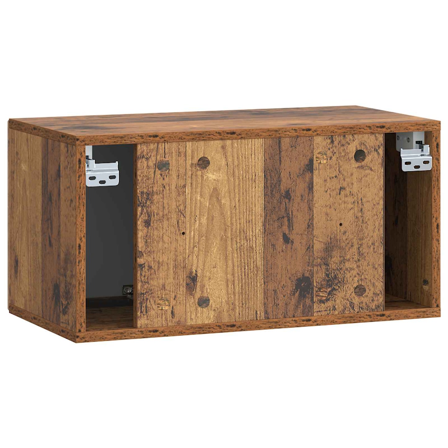 Fali TV szekrény Antik Fa 59,5 x 31 x 30 cm Szerelt Fa