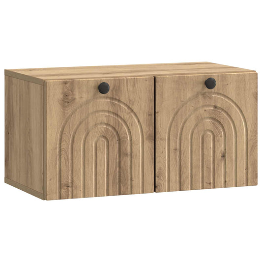 Fali TV szekrény Kézműves Tölgy 59,5 x 31 x 30 cm Szerelt Fa