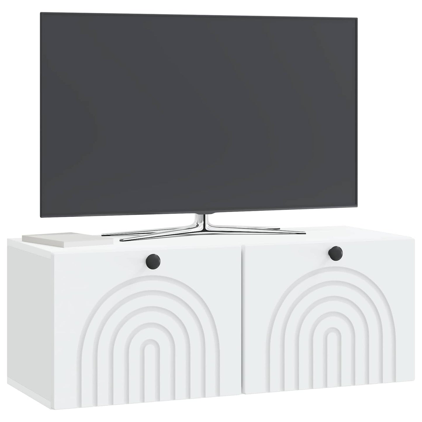 Fali TV szekrény Fehér 78,5 x 31 x 30 cm Szerelt Fa