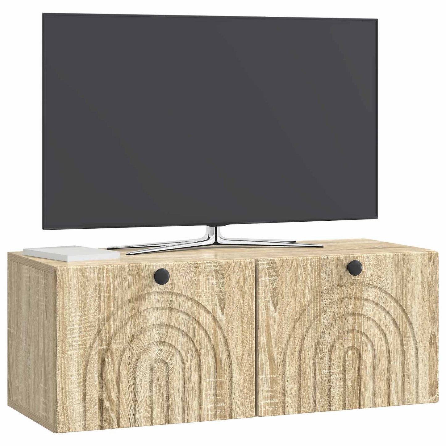 Fali TV szekrény Sonoma Tölgy 78,5 x 31 x 30 cm Szerelt Fa