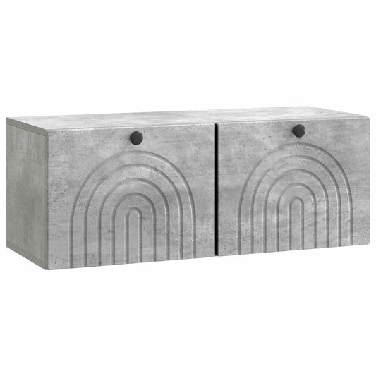 Fali TV szekrény Betonszürke 78,5 x 31 x 30 cm Szerelt Fa