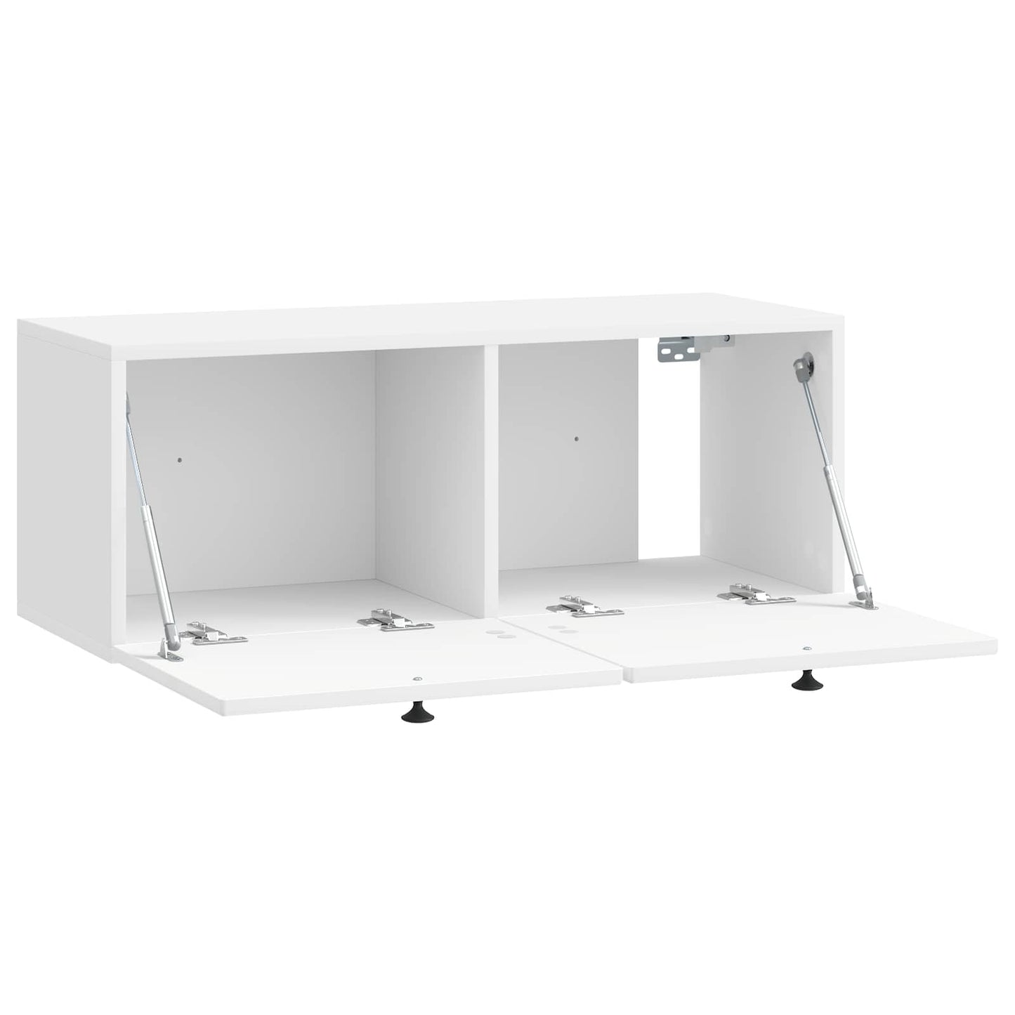 Fali TV szekrény Magasfényű Fehér 78,5 x 31 x 30 cm Szerelt Fa