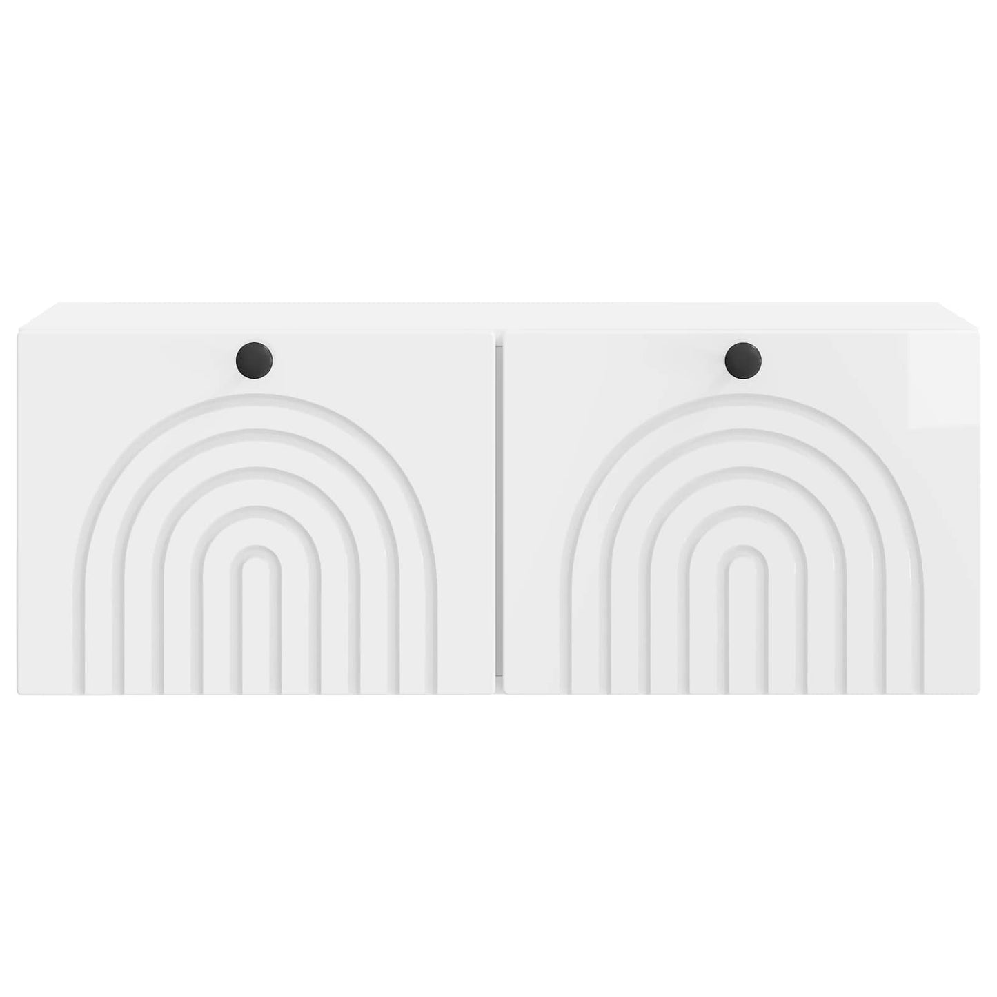 Fali TV szekrény Magasfényű Fehér 78,5 x 31 x 30 cm Szerelt Fa