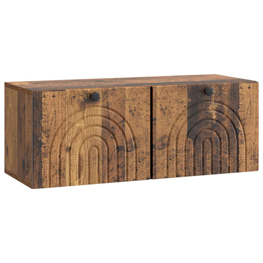 Fali TV szekrény Antik Fa 78,5 x 31 x 30 cm Szerelt Fa
