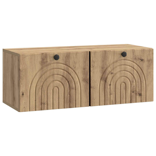 Fali TV szekrény Kézműves Tölgy 78,5 x 31 x 30 cm Szerelt Fa