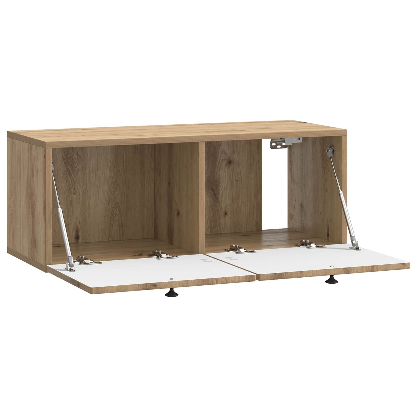Fali TV szekrény 78,5 x 31 x 30 cm Kézműves Tölgy Szerelt Fa