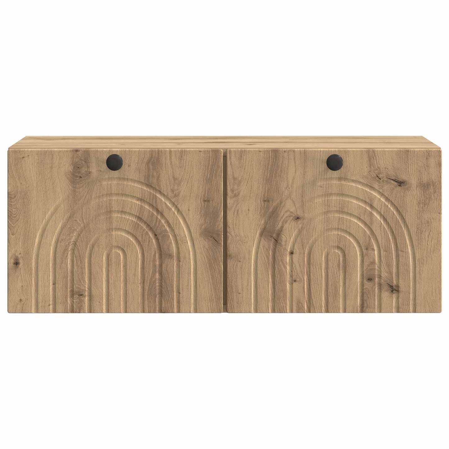 Fali TV szekrény 78,5 x 31 x 30 cm Kézműves Tölgy Szerelt Fa