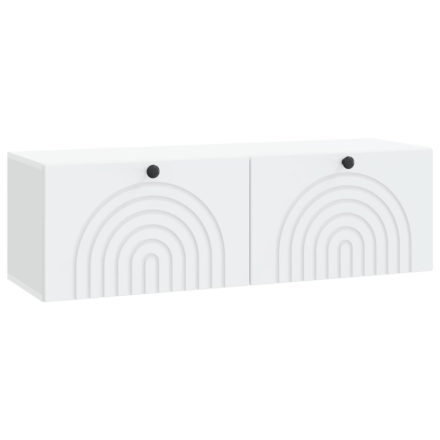 Fali TV szekrény Fehér 98 x 31 x 30 cm Szerelt Fa