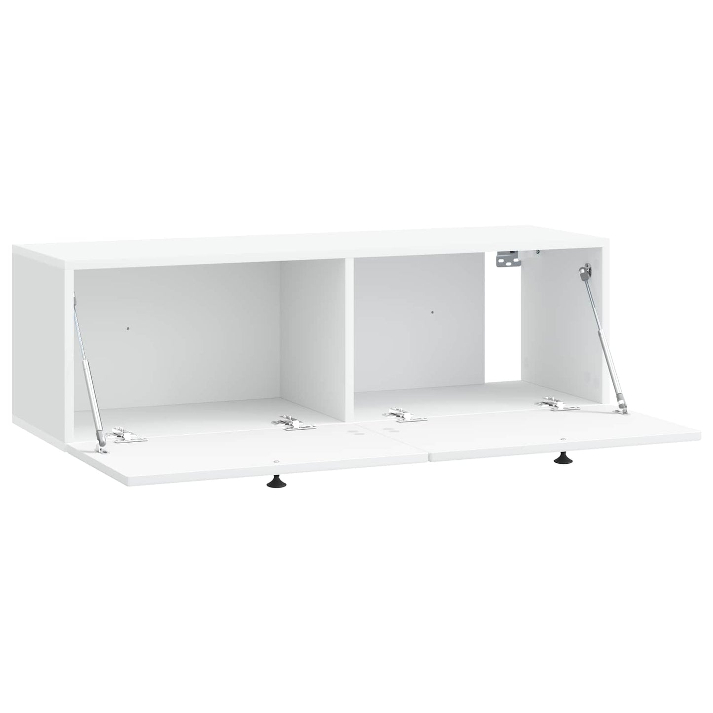 Fali TV szekrény Fehér 98 x 31 x 30 cm Szerelt Fa