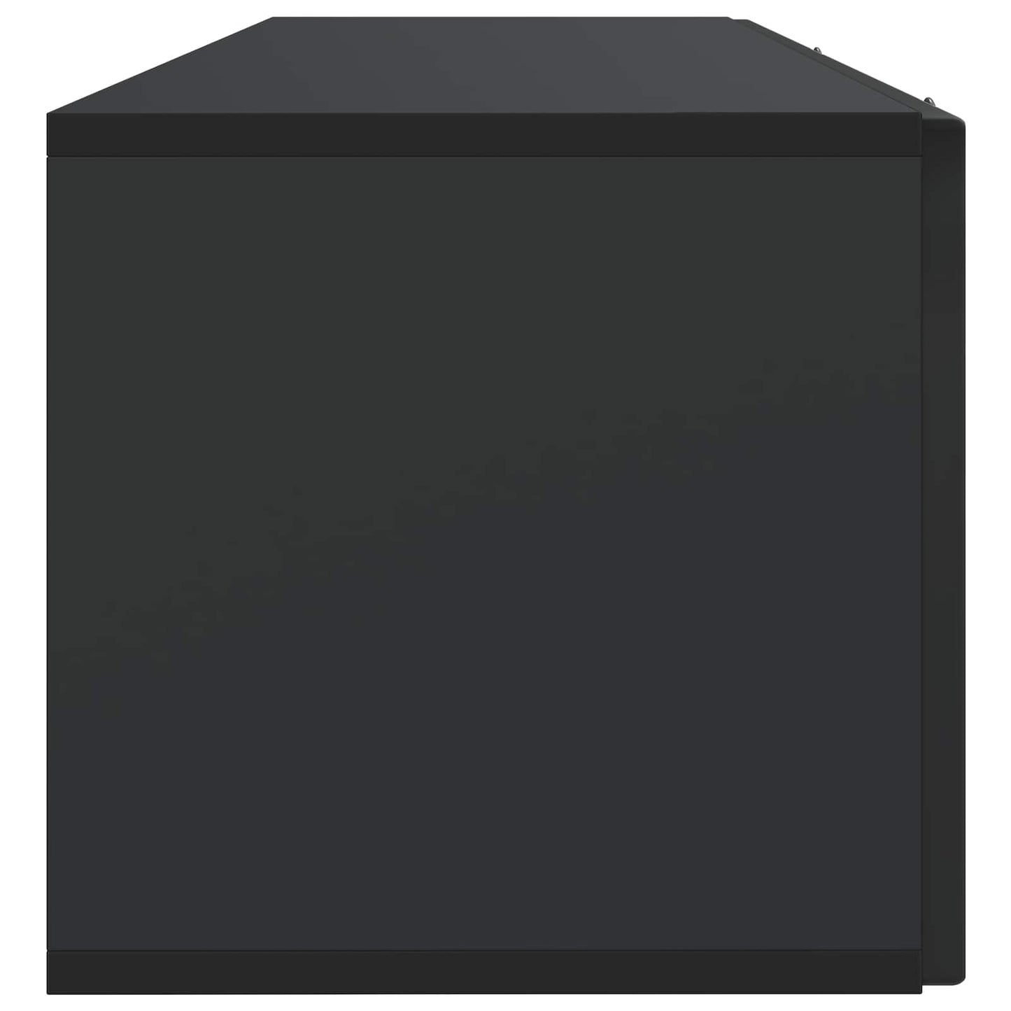 Fali TV szekrény Fekete 98 x 31 x 30 cm Szerelt Fa