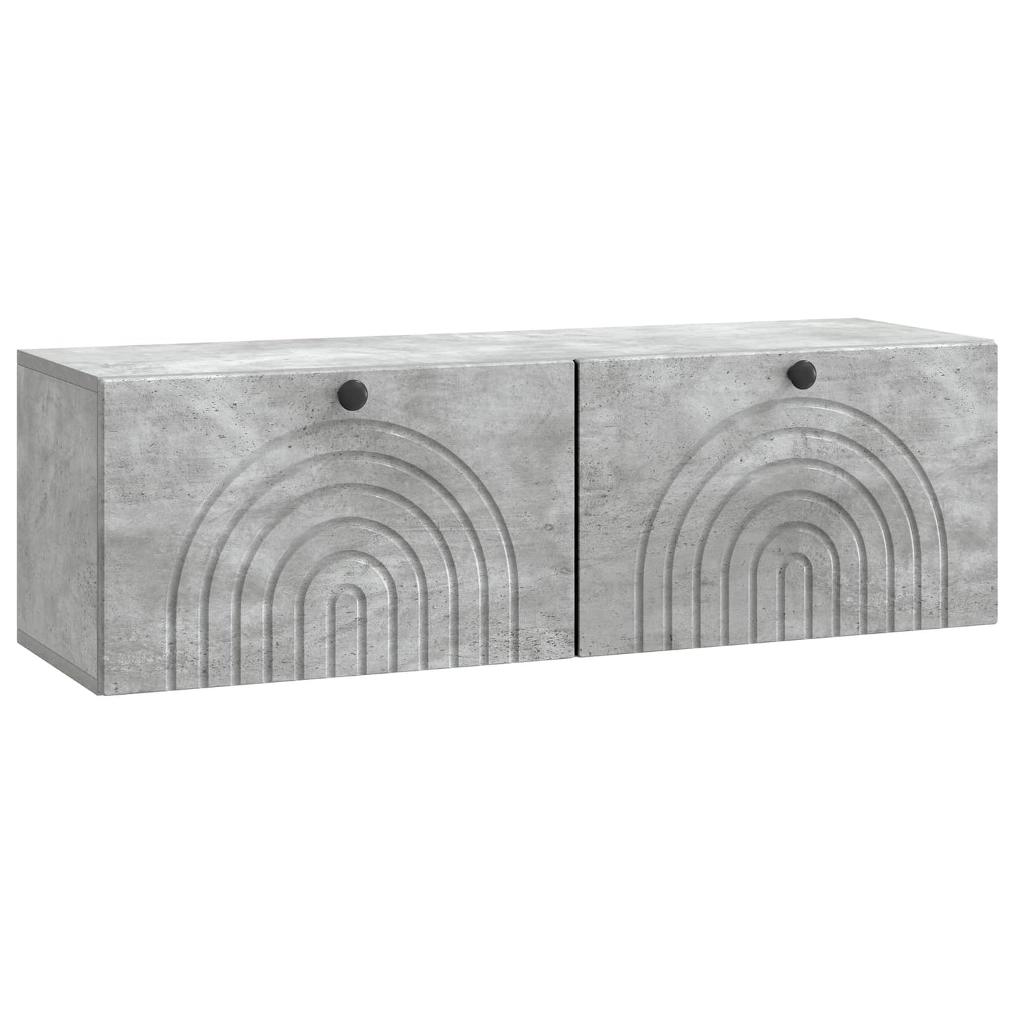 Fali TV szekrény Betonszürke 98 x 31 x 30 cm Szerelt Fa