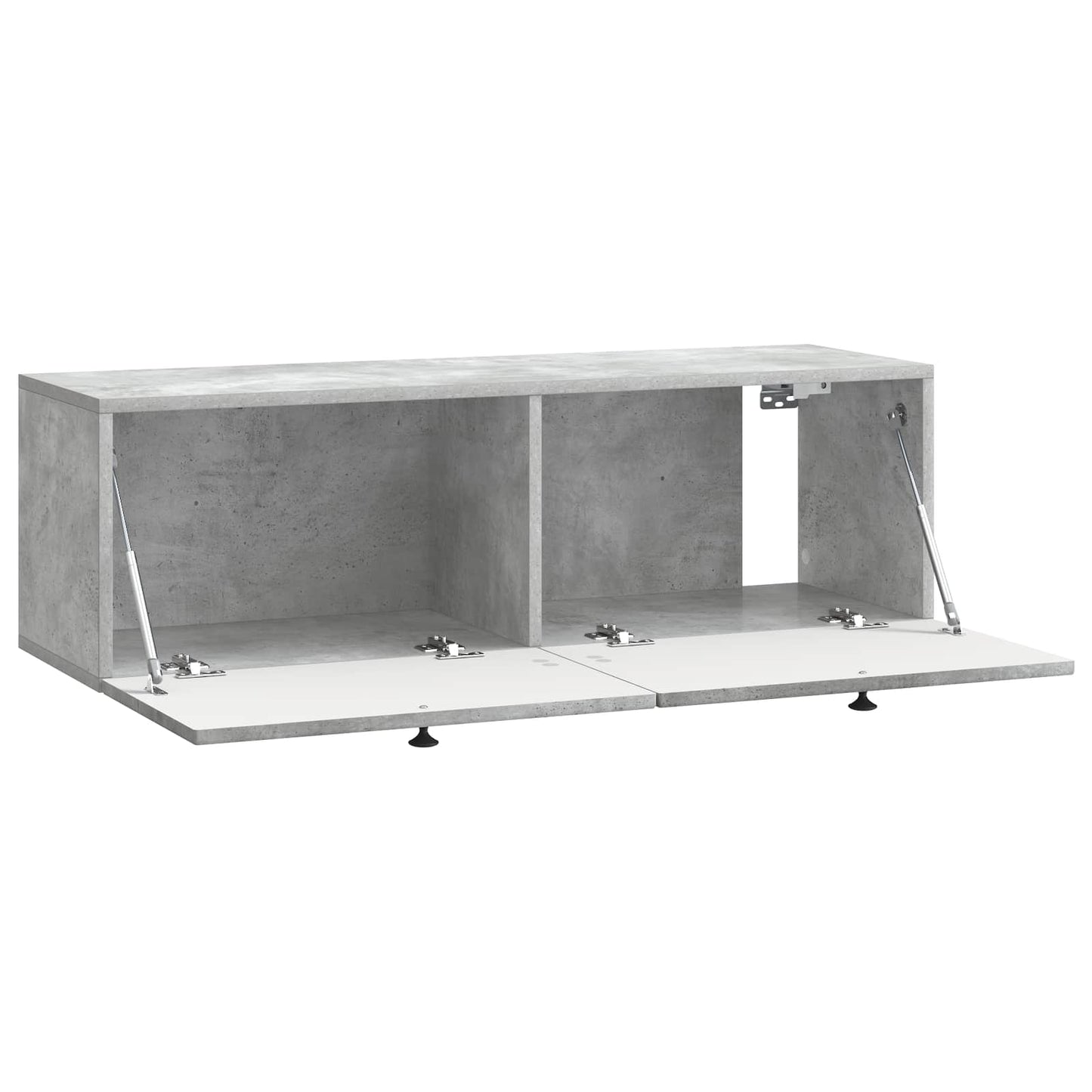 Fali TV szekrény Betonszürke 98 x 31 x 30 cm Szerelt Fa