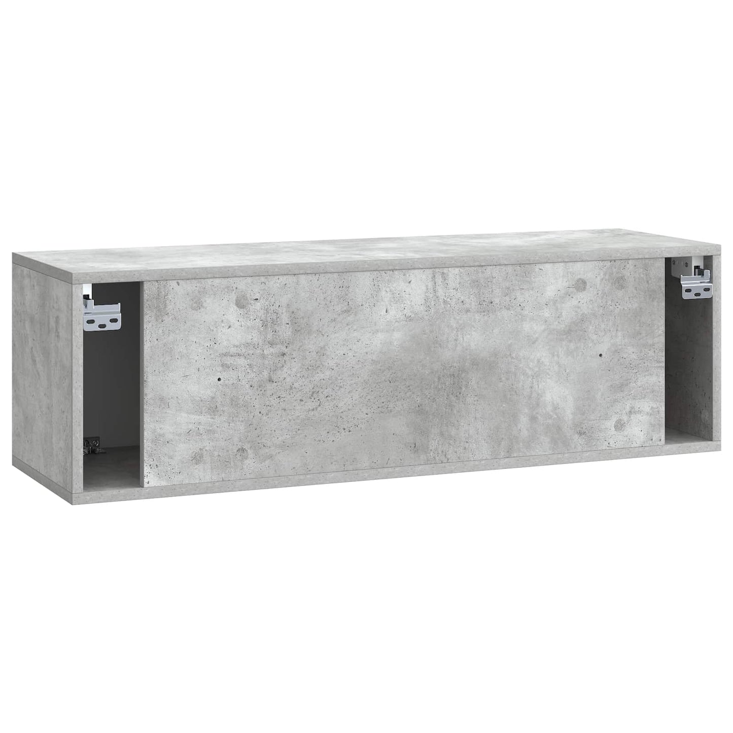 Fali TV szekrény Betonszürke 98 x 31 x 30 cm Szerelt Fa