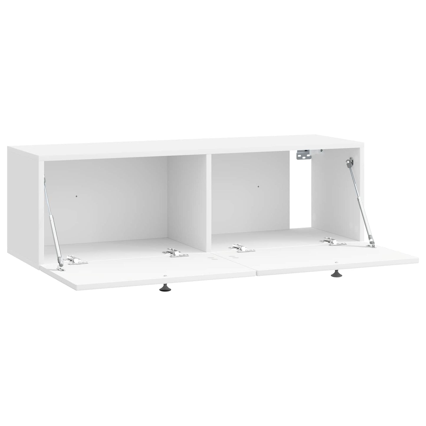 Fali TV szekrény Magasfényű Fehér 98 x 31 x 30 cm Szerelt Fa