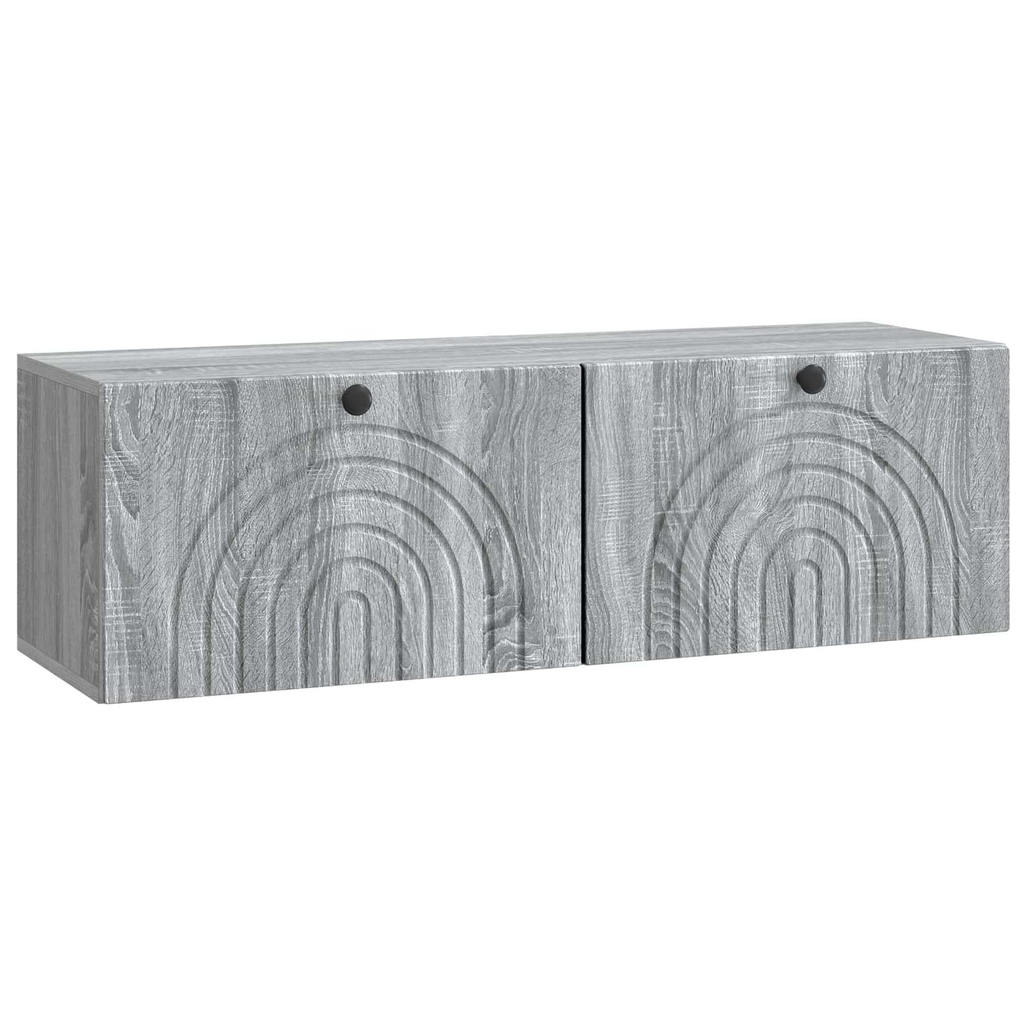 Fali TV szekrény Szürke Sonoma 98 x 31 x 30 cm Szerelt Fa