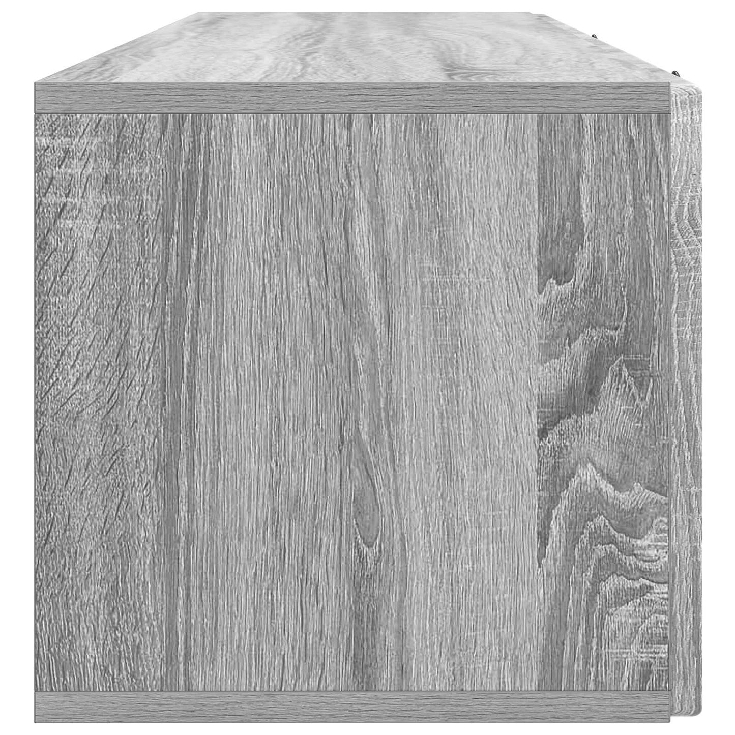 Fali TV szekrény Szürke Sonoma 98 x 31 x 30 cm Szerelt Fa