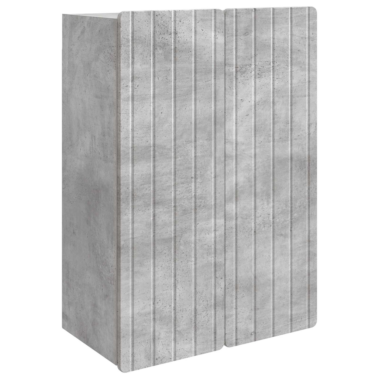 Fali szekrény Betonszürke 66 x 34,5 x 92 cm Szerelt Fa